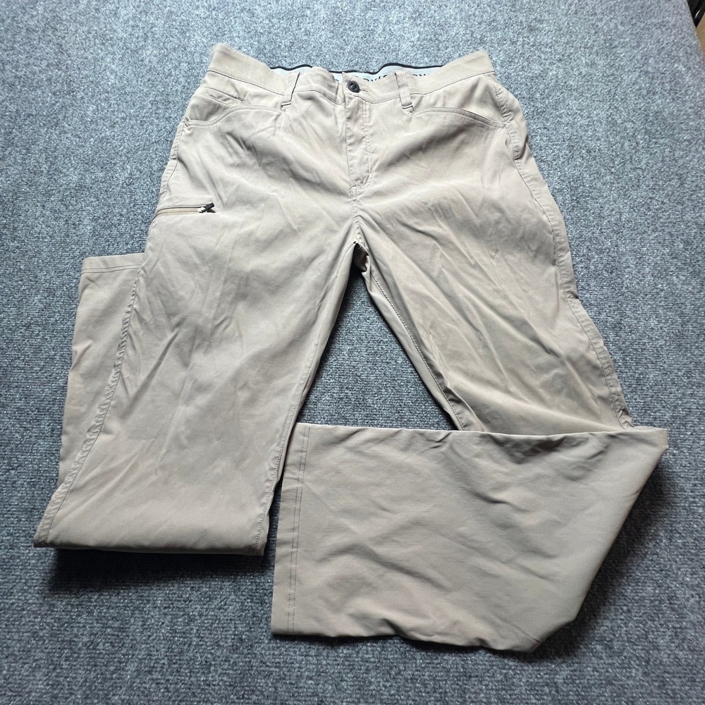 Orvis Mens 36x34 Outdoor Fishing Hiking Pants Khaki Tan Quick Dry Performance